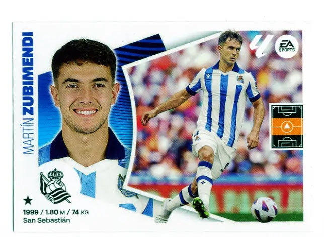 Liga Este-2024-25-Panini-Cromo Trading Card Fútbol- Zubimendi- Real Sociedad-11-Básico