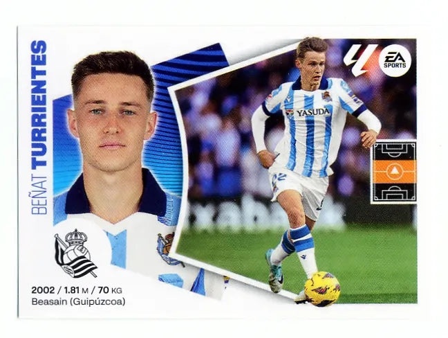 Liga Este-2024-25-Panini-Cromo Trading Card Fútbol- Turrientes- Real Sociedad-12-Básico