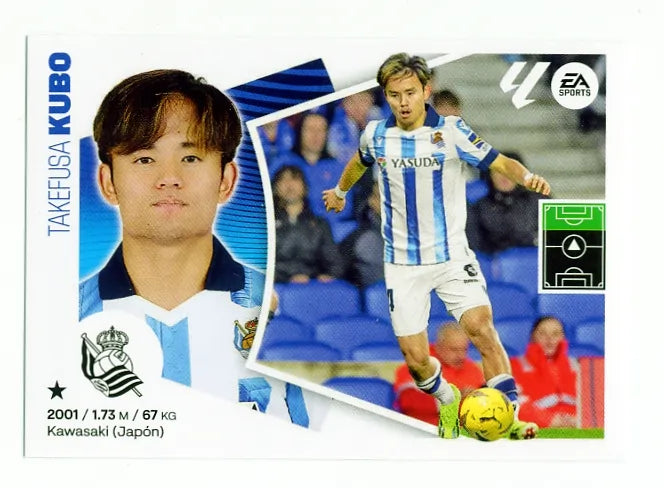 Liga Este-2024-25-Panini-Cromo Trading Card Fútbol- Kubo- Real Sociedad-16-Básico