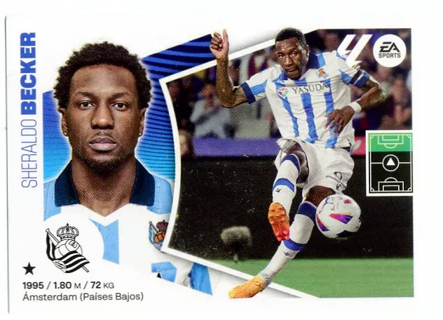 Liga Este-2024-25-Panini-Cromo Trading Card Fútbol- Becker- Real Sociedad-18-Básico