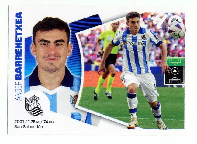 Liga Este-2024-25-Panini-Cromo Trading Card Fútbol- Barrenetxea- Real Sociedad-19-Básico