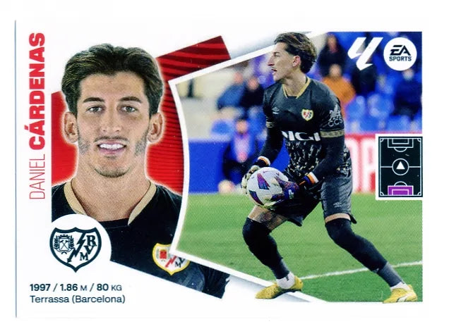 Liga Este-2024-25-Panini-Cromo Trading Card Fútbol- Cárdenas- Rayo Vallecano-4-Básico