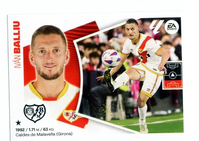 Liga Este-2024-25-Panini-Cromo Trading Card Fútbol- Balliu- Rayo Vallecano-5A-Básico