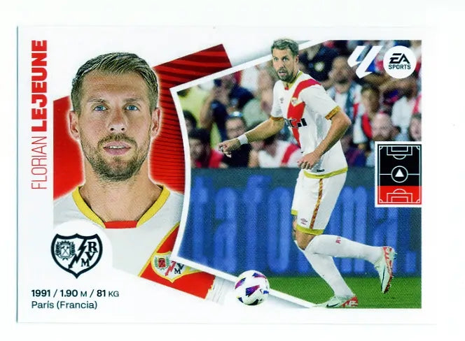 Liga Este-2024-25-Panini-Cromo Trading Card Fútbol- Lejeune- Rayo Vallecano-6-Básico