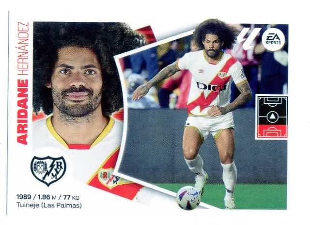 Liga Este-2024-25-Panini-Cromo Trading Card Fútbol- Aridane- Rayo Vallecano-8-Básico
