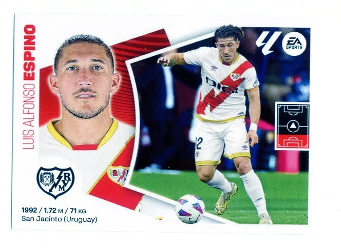 Liga Este-2024-25-Panini-Cromo Trading Card Fútbol- Espino- Rayo Vallecano-9-Básico