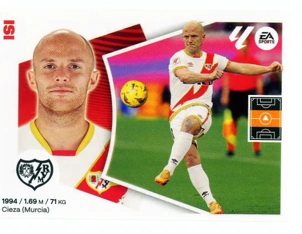 Liga Este-2024-25-Panini-Cromo Trading Card Fútbol- Isi- Rayo Vallecano-15-Básico