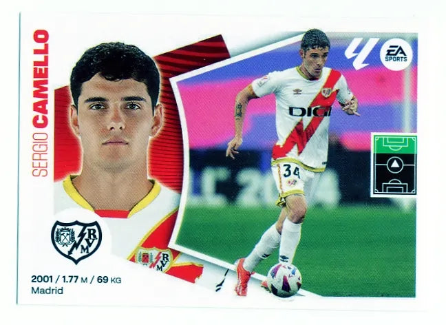 Liga Este-2024-25-Panini-Cromo Trading Card Fútbol- Camello- Rayo Vallecano-18-Básico
