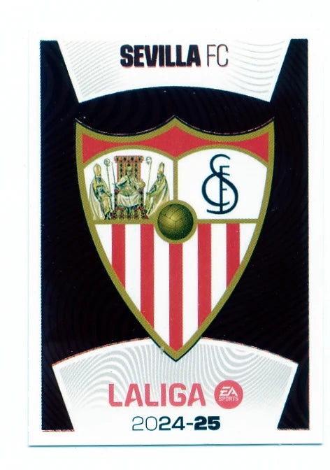 Liga Este-2024-25-Panini-Cromo Trading Card Fútbol- Escudo- Sevilla-1-Básico