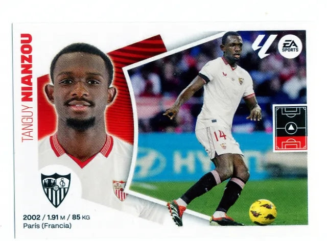 Liga Este-2024-25-Panini-Cromo Trading Card Fútbol- Nianzou- Sevilla-7-Básico