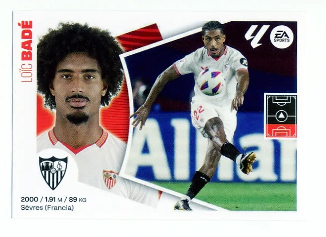Liga Este-2024-25-Panini-Cromo Trading Card Fútbol- Badé- Sevilla-9-Básico