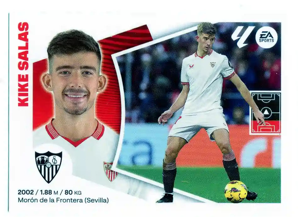 Liga Este-2024-25-Panini-Cromo Trading Card Fútbol- Kike Salas- Sevilla-10-Básico