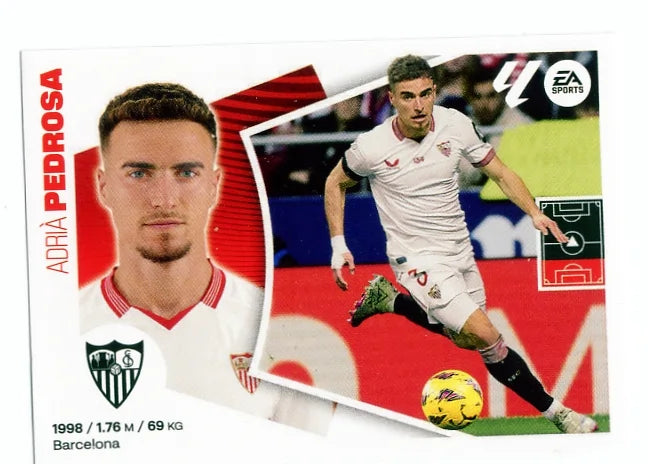 Liga Este-2024-25-Panini-Cromo Trading Card Fútbol- Pedrosa- Sevilla-11-Básico