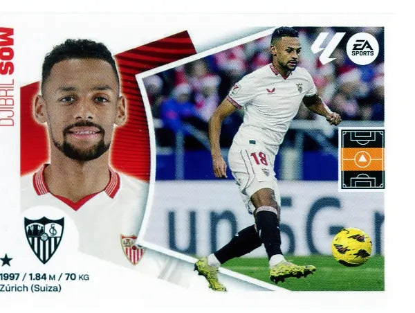 Liga Este-2024-25-Panini-Cromo Trading Card Fútbol- Sow- Sevilla-15-Básico