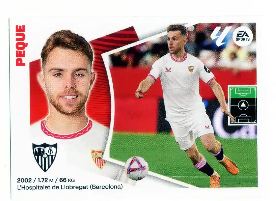 Liga Este-2024-25-Panini-Cromo Trading Card Fútbol- Peque - Sevilla-18 Bis-Básico