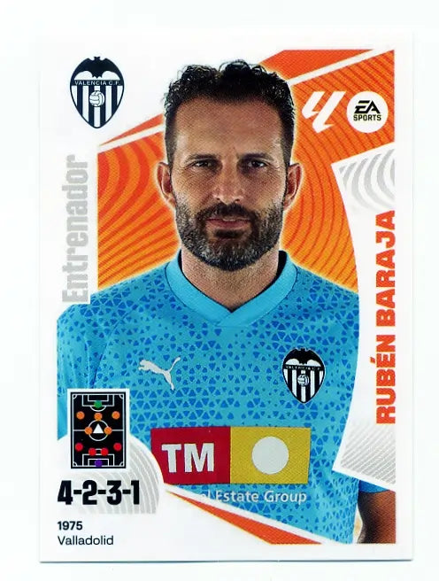 Liga Este-2024-25-Panini-Cromo Trading Card Fútbol- Rubén Baraja - Valencia-2-Básico
