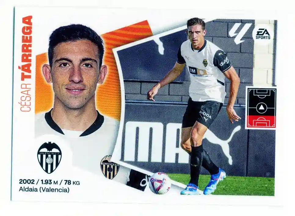 Liga Este-2024-25-Panini-Cromo Trading Card Fútbol- Tárrega- Valencia-8 Bis-Básico
