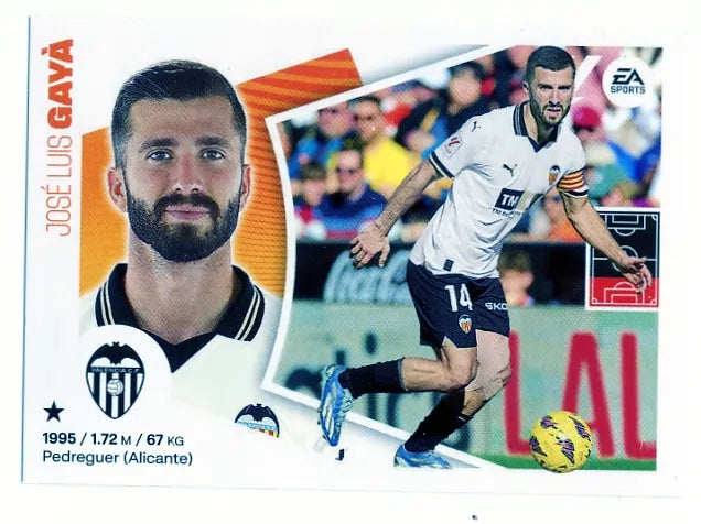 Liga Este-2024-25-Panini-Cromo Trading Card Fútbol- Gayà- Valencia-10-Básico