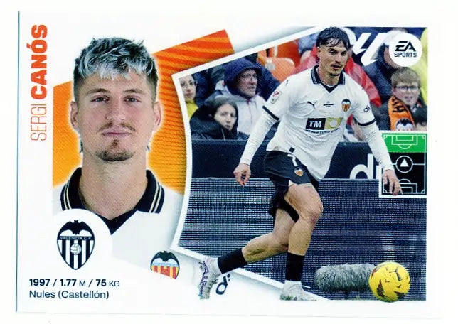 Liga Este-2024-25-Panini-Cromo Trading Card Fútbol- Canós- Valencia-18-Básico