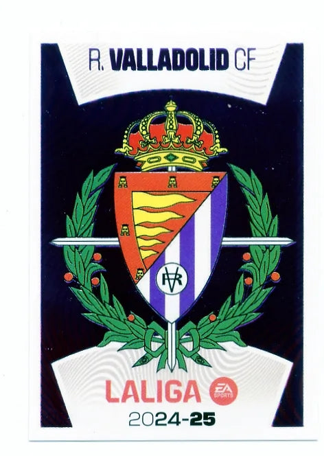 Liga Este-2024-25-Panini-Cromo Trading Card Fútbol- Escudo-Valladolid-1-Básico