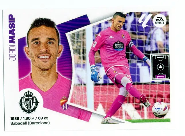 Liga Este-2024-25-Panini-Cromo Trading Card Fútbol- Masip-Valladolid-3-Básico
