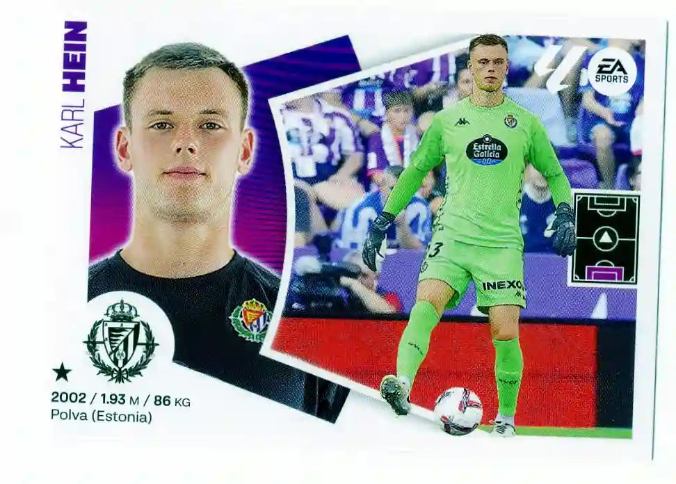 Liga Este-2024-25-Panini-Cromo Trading Card Fútbol- Hein -Valladolid-3 Bis-Básico