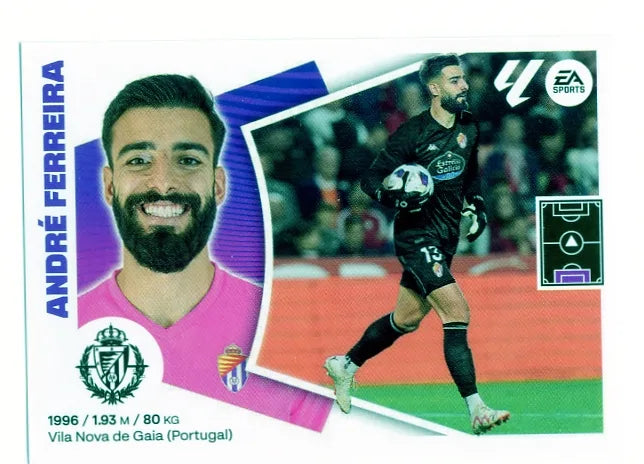 Liga Este-2024-25-Panini-Cromo Trading Card Fútbol- André Ferreira-Valladolid-4-Básico