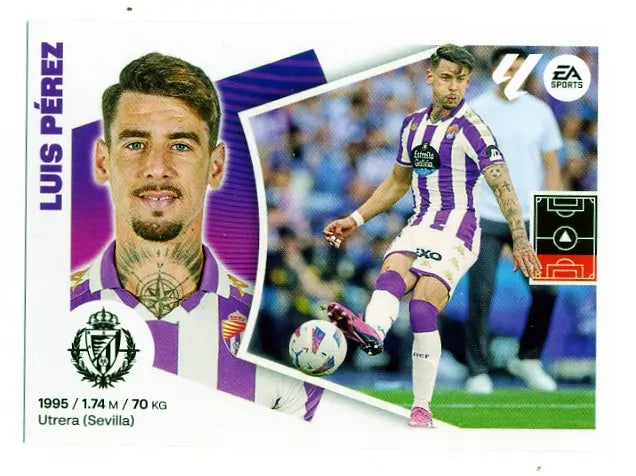 Liga Este-2024-25-Panini-Cromo Trading Card Fútbol- Luis Pérez-Valladolid-5-Básico