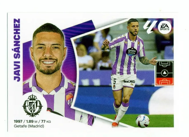 Liga Este-2024-25-Panini-Cromo Trading Card Fútbol- Javi Sánchez-Valladolid-7-Básico