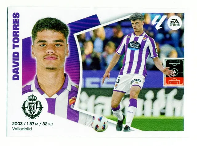 Liga Este-2024-25-Panini-Cromo Trading Card Fútbol- David Torres-Valladolid-9-Básico