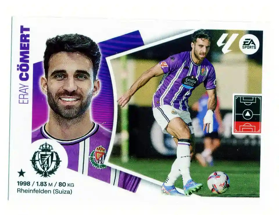 Liga Este-2024-25-Panini-Cromo Trading Card Fútbol- Cömert-Valladolid-10-Básico