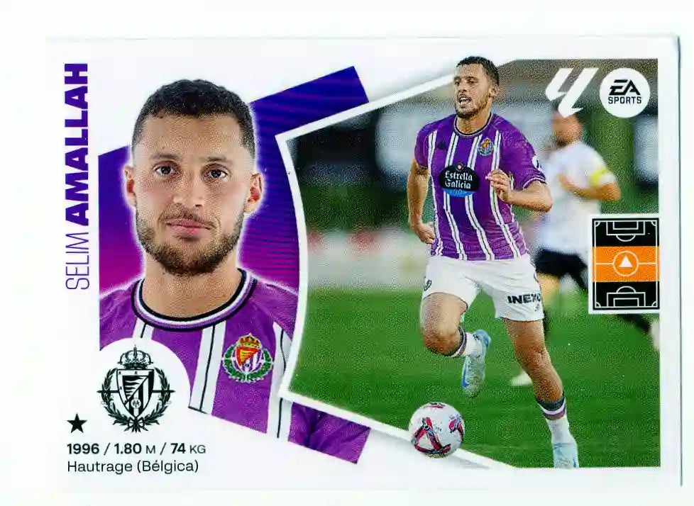 Liga Este-2024-25-Panini-Cromo Trading Card Fútbol- Amallah -Valladolid-11 Bis-Básico
