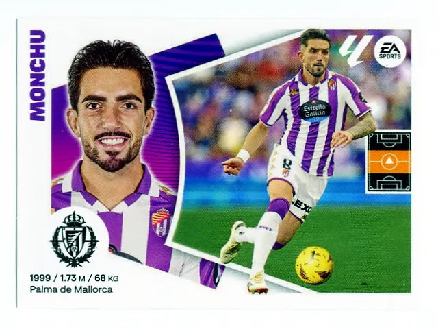 Liga Este-2024-25-Panini-Cromo Trading Card Fútbol- Monchu-Valladolid-13-Básico