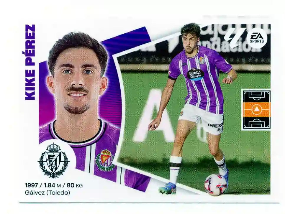 Liga Este-2024-25-Panini-Cromo Trading Card Fútbol- Kike Pérez -Valladolid-13 Bis-Básico