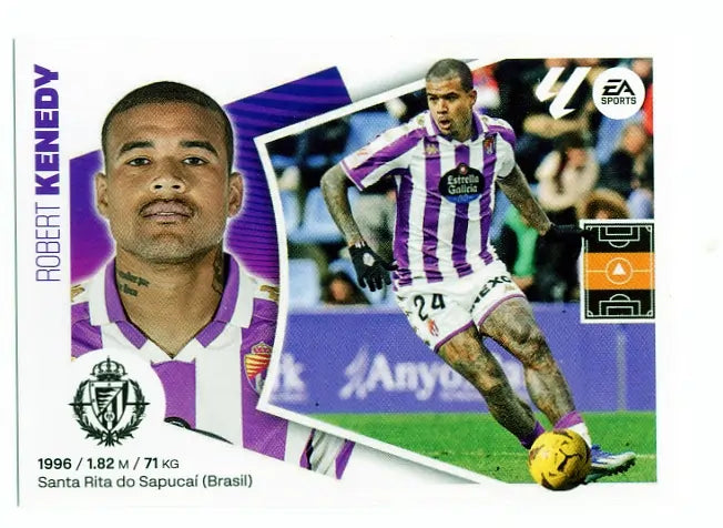 Liga Este-2024-25-Panini-Cromo Trading Card Fútbol- Kenedy-Valladolid-15A-Básico