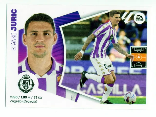 Liga Este-2024-25-Panini-Cromo Trading Card Fútbol- Juric-Valladolid-15B-Básico