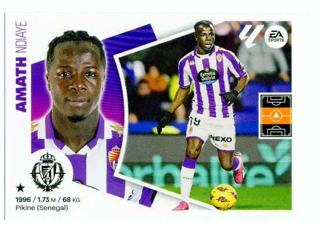 Liga Este-2024-25-Panini-Cromo Trading Card Fútbol- Amath-Valladolid-16-Básico