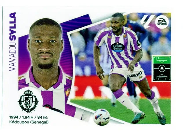 Liga Este-2024-25-Panini-Cromo Trading Card Fútbol- Sylla-Valladolid-19-Básico