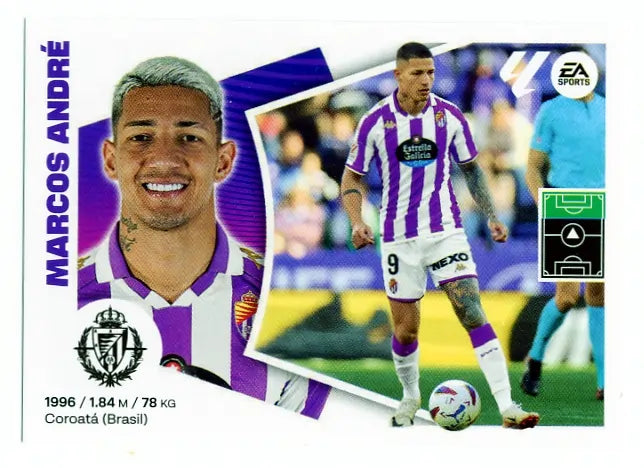 Liga Este-2024-25-Panini-Cromo Trading Card Fútbol- Marco André-Valladolid-20A-Básico