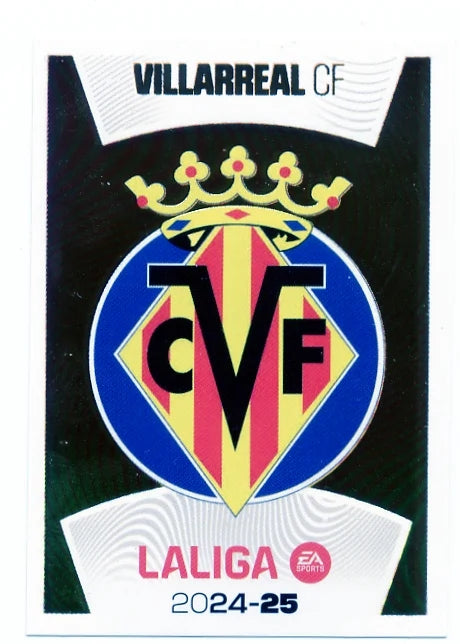 Liga Este-2024-25-Panini-Cromo Trading Card Fútbol- Escudo- Villarreal-1-Básico