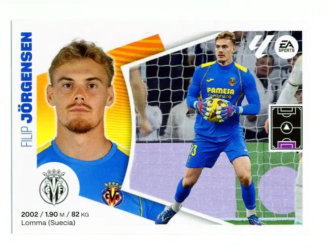 Liga Este-2024-25-Panini-Cromo Trading Card Fútbol- Jörgensen- Villarreal-3-Básico