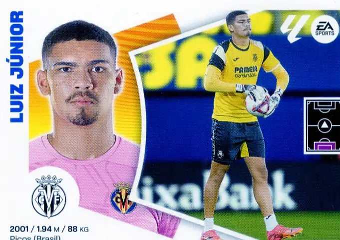 Liga Este-2024-25-Panini-Cromo Trading Card Fútbol- Luiz Junior - Villarreal-3 Bis-Básico