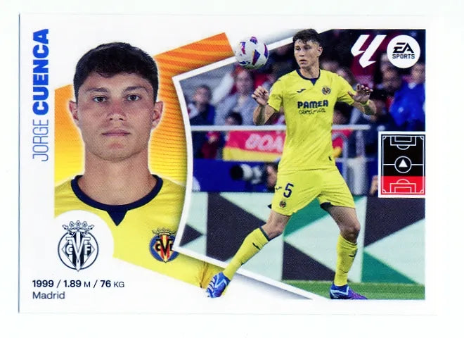 Liga Este-2024-25-Panini-Cromo Trading Card Fútbol- Cuenca- Villarreal-7-Básico