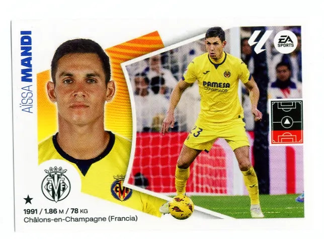 Liga Este-2024-25-Panini-Cromo Trading Card Fútbol- Mandi- Villarreal-8B-Básico