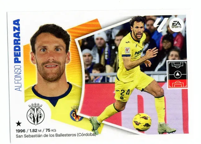 Liga Este-2024-25-Panini-Cromo Trading Card Fútbol- Pedraza- Villarreal-10-Básico