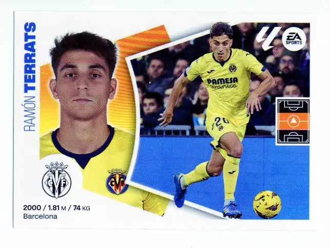Liga Este-2024-25-Panini-Cromo Trading Card Fútbol- Terrats- Villarreal-12-Básico