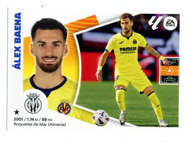 Liga Este-2024-25-Panini-Cromo Trading Card Fútbol- Álex Baena- Villarreal-15-Básico