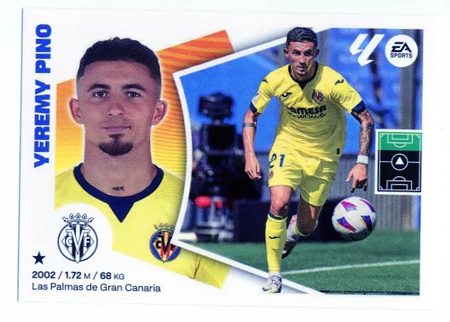 Liga Este-2024-25-Panini-Cromo Trading Card Fútbol- Yeremy Pino- Villarreal-17-Básico