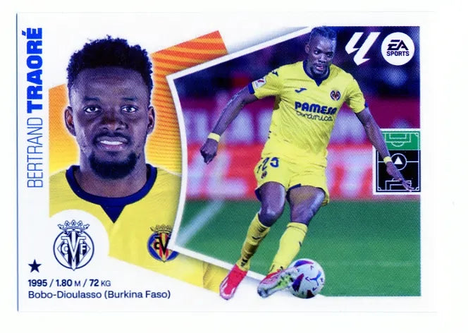 Liga Este-2024-25-Panini-Cromo Trading Card Fútbol- Traoré- Villarreal-18B-Básico