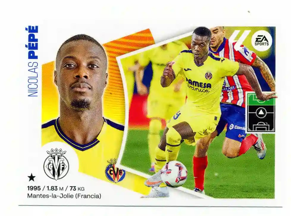 Liga Este-2024-25-Panini-Cromo Trading Card Fútbol- Pépé - Villarreal-20 Bis-Básico
